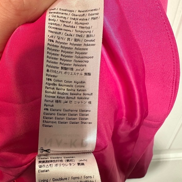 NA-KD PINK STATEMENT LONG BLAZER CRYSTAL DETAILS - Picture 15 of 16